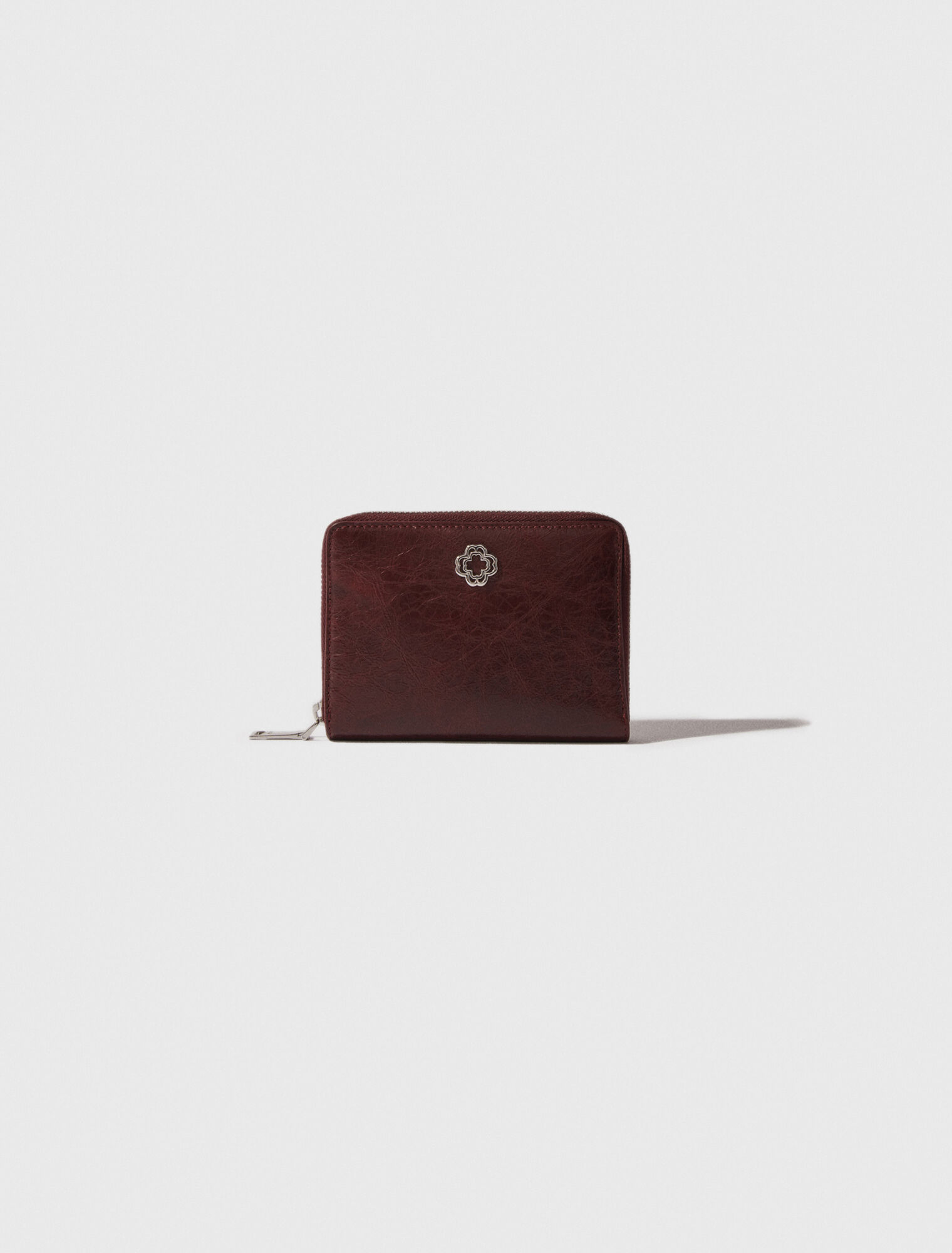 Brieftasche aus Craquelé-Leder