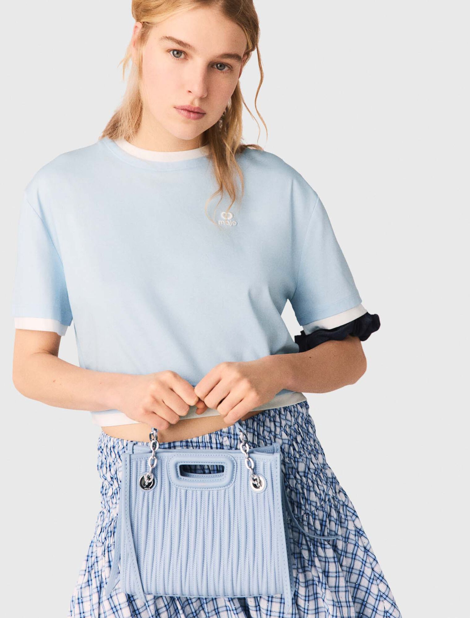 Zweifarbiges T-Shirt