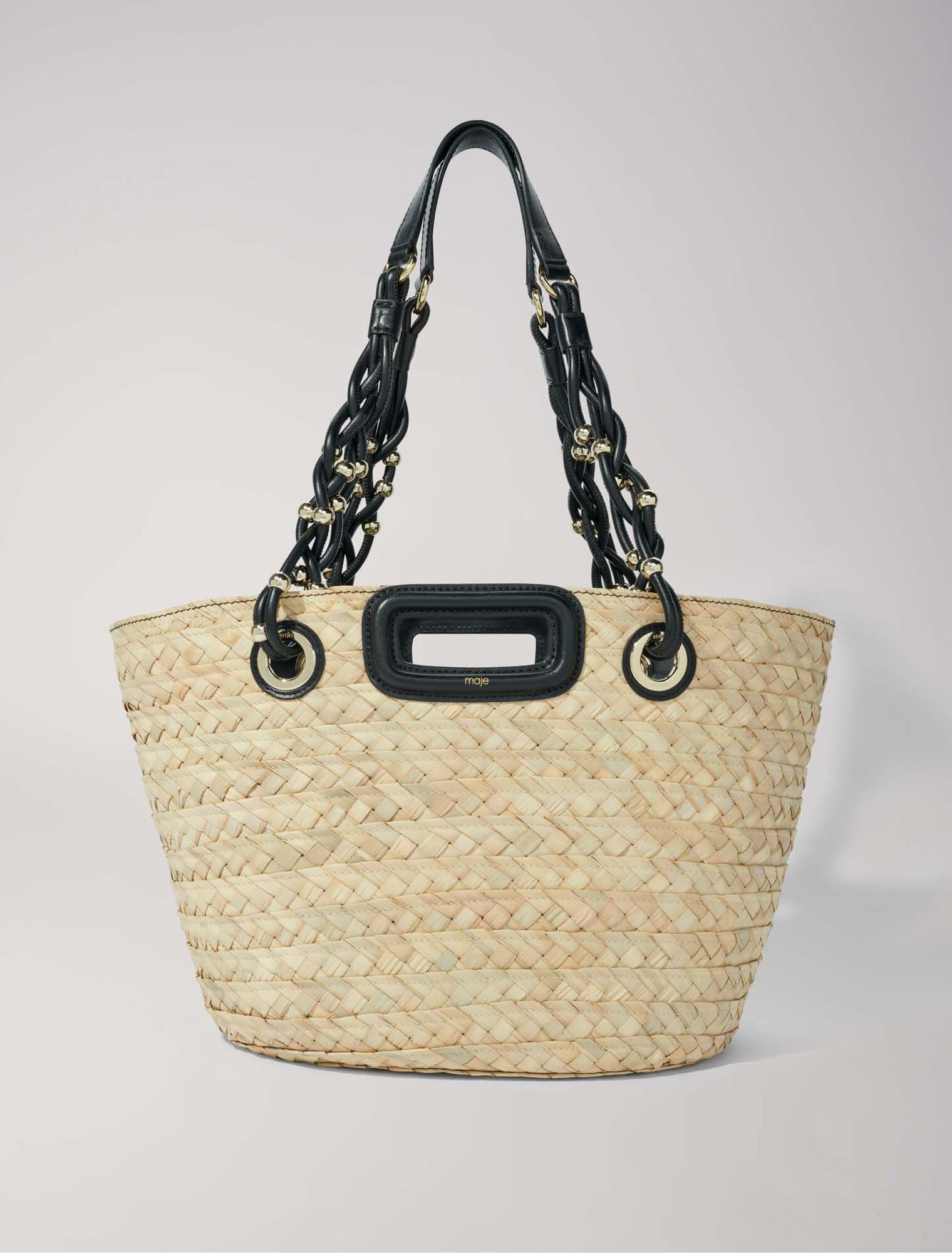 Geflochtener Korb aus Raffia