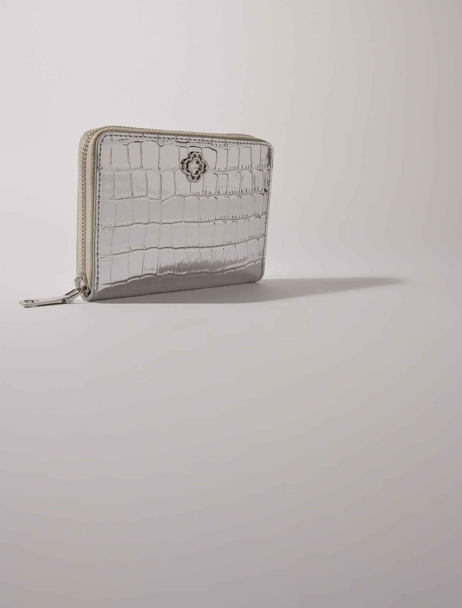 Brieftasche, Leder, Kroko-Prägung