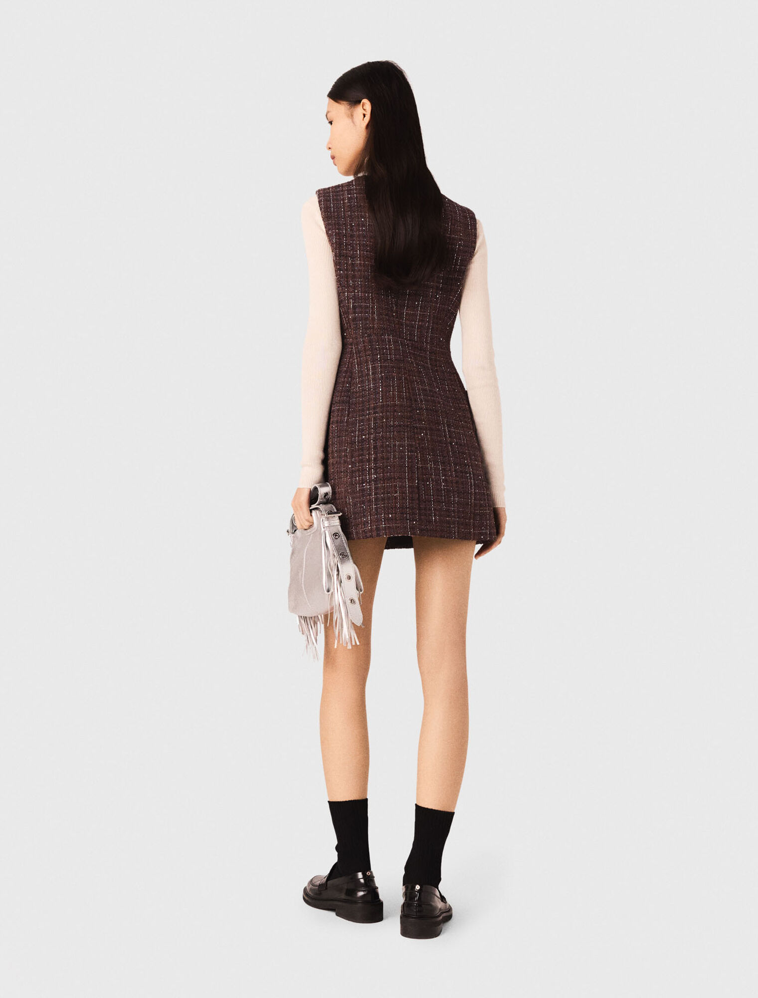 Kurzes Kleid aus Tweed