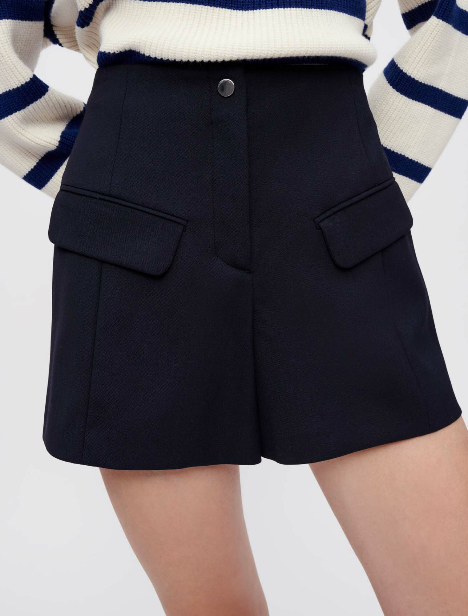 Shorts mit hoher Taille