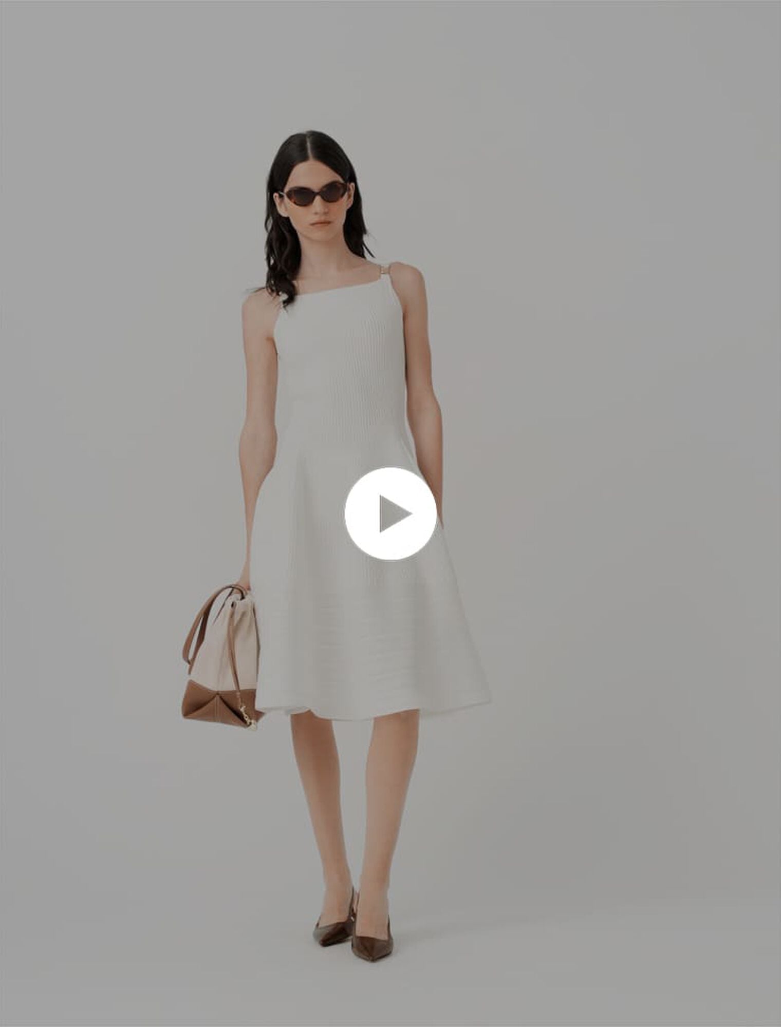 Langes Strickkleid