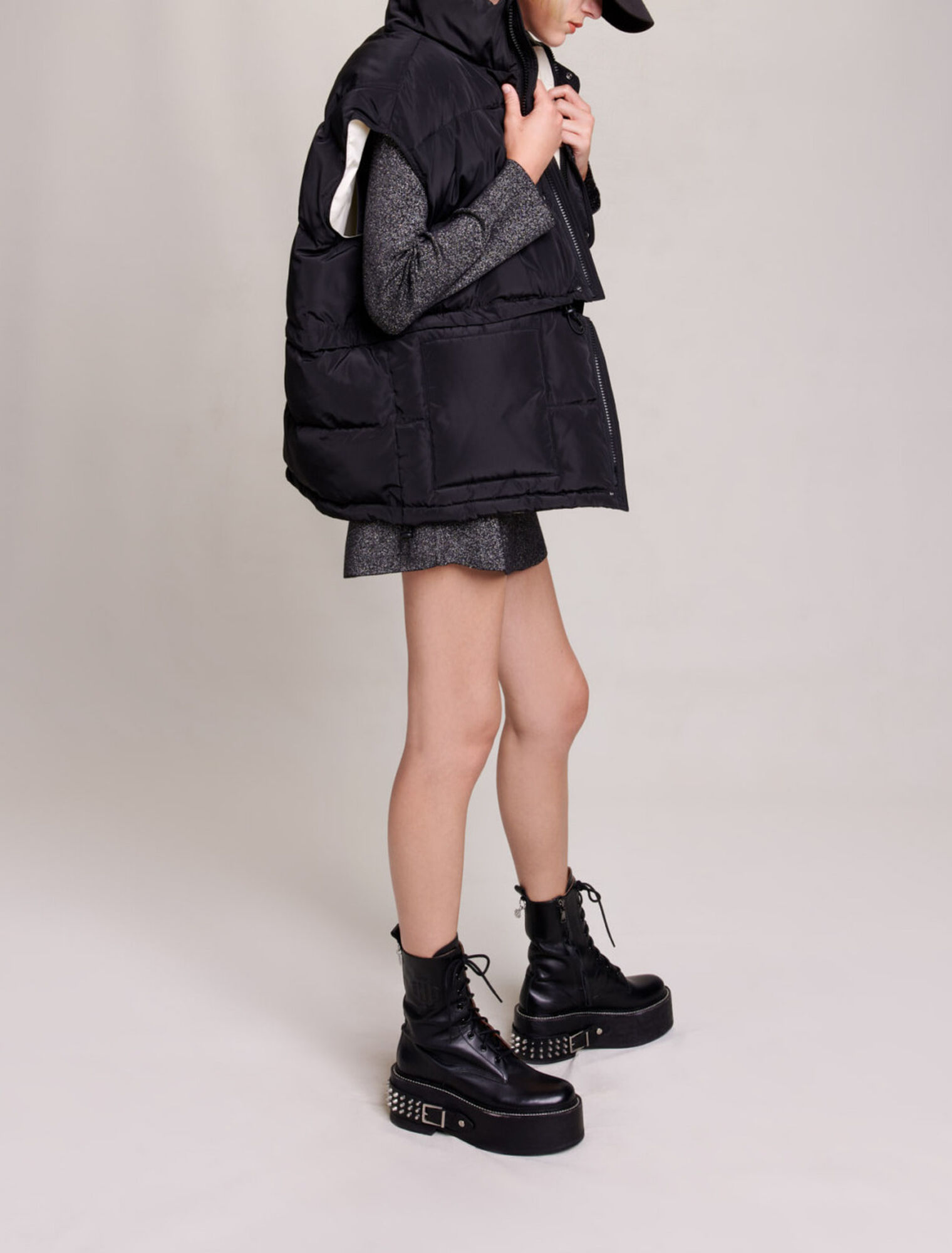 Ärmellose Steppjacke