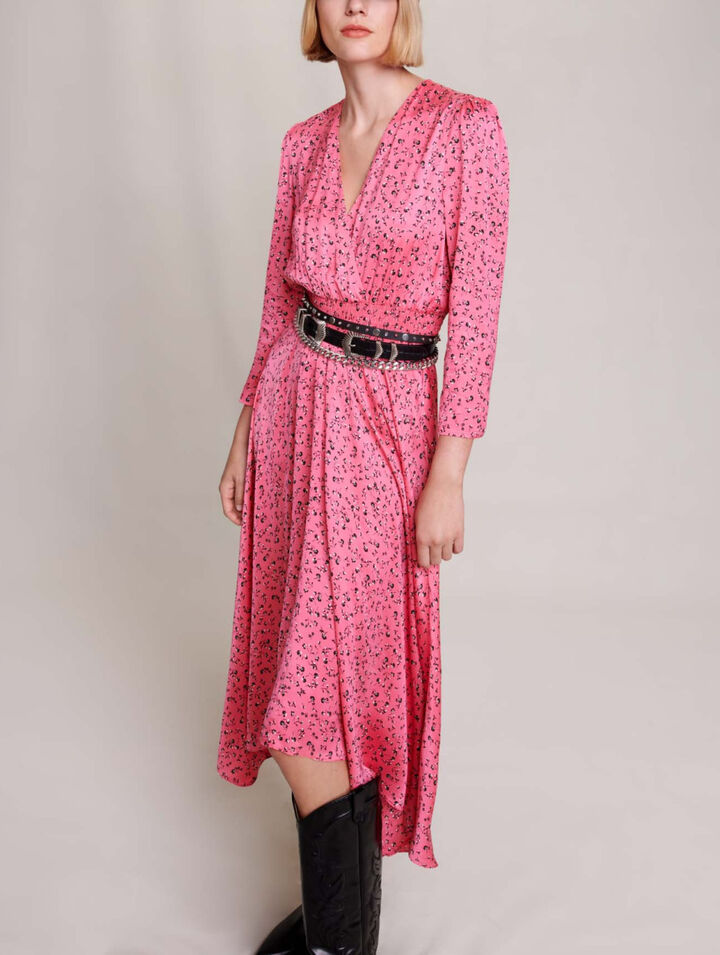 Midikleid mit Blumendruck