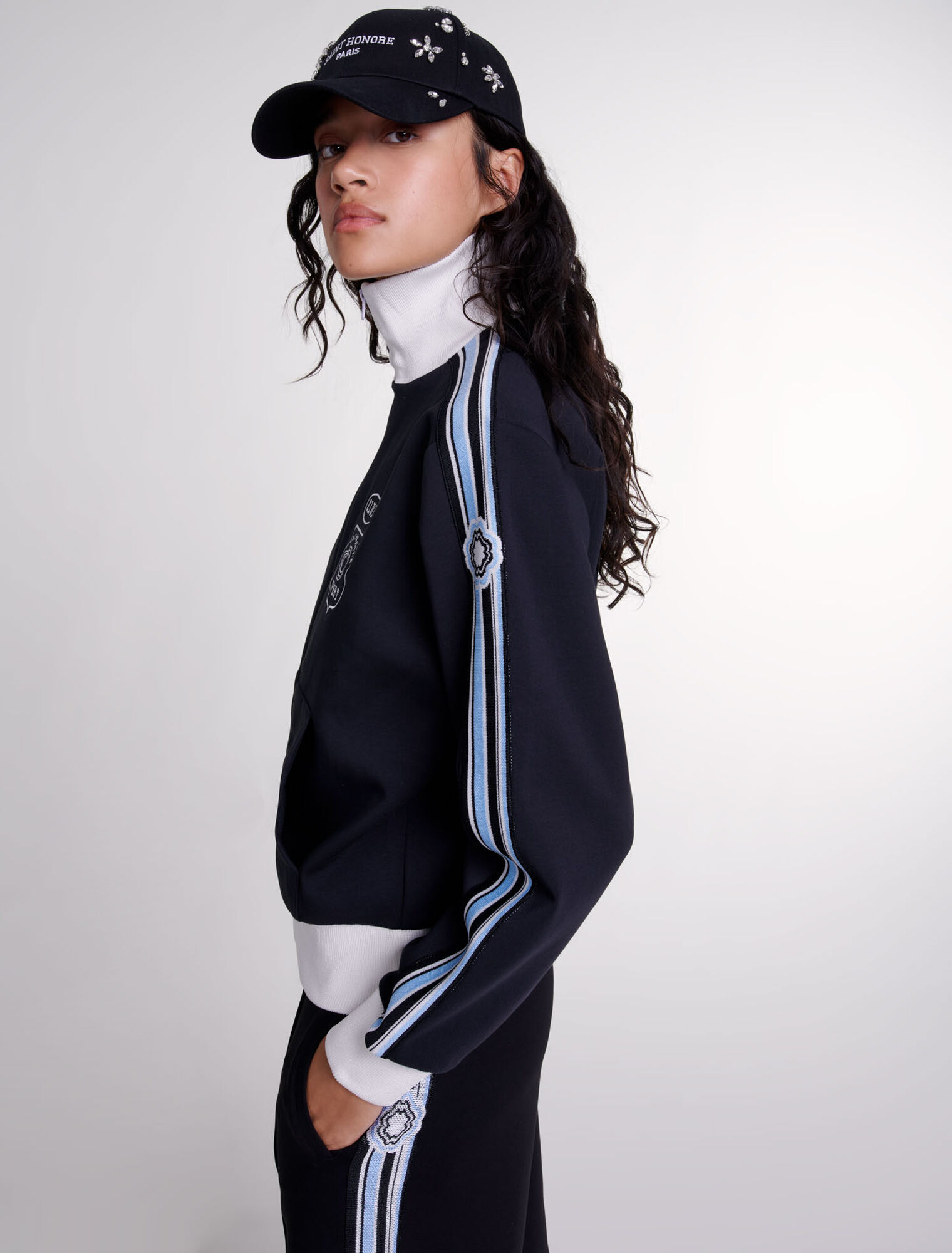 Bestickte Casual-Jacke