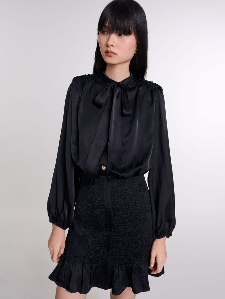 Kurzes gesmoktes Kleid