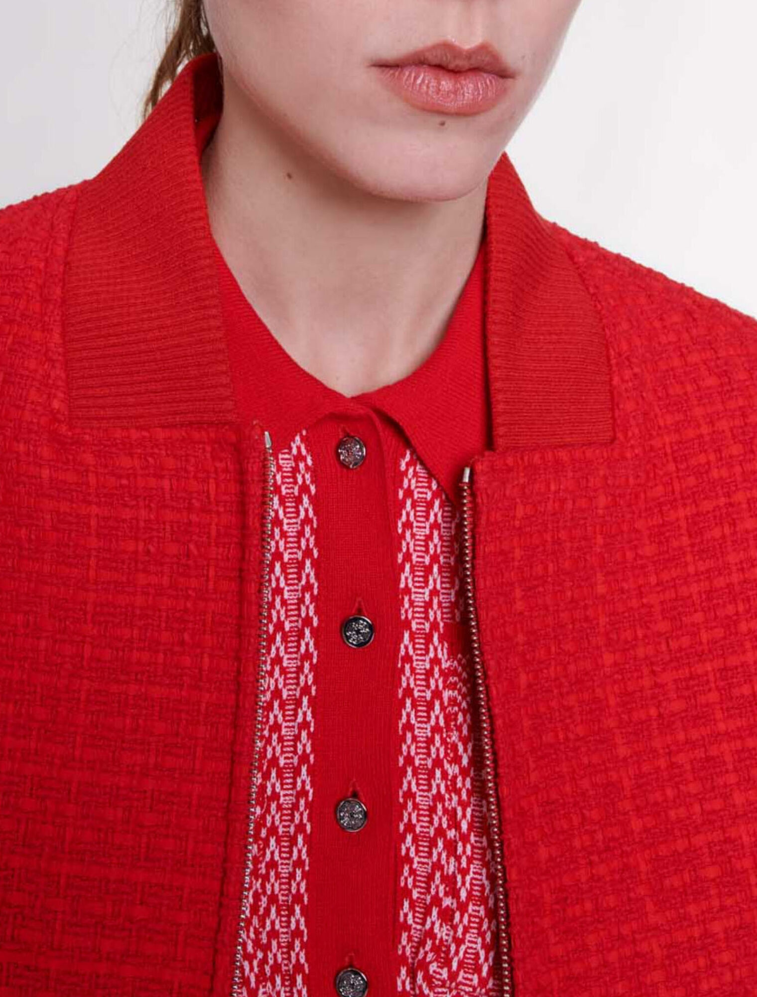 Kurzer Blouson aus Tweed