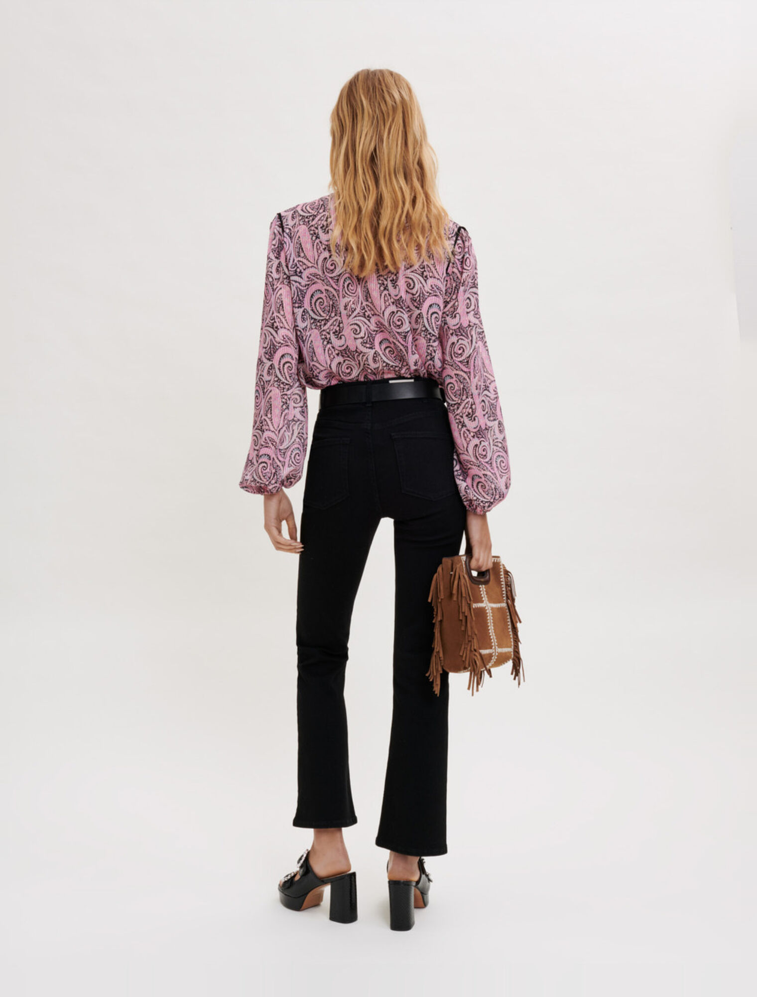 Fließendes Top mit Paisley-Druck 