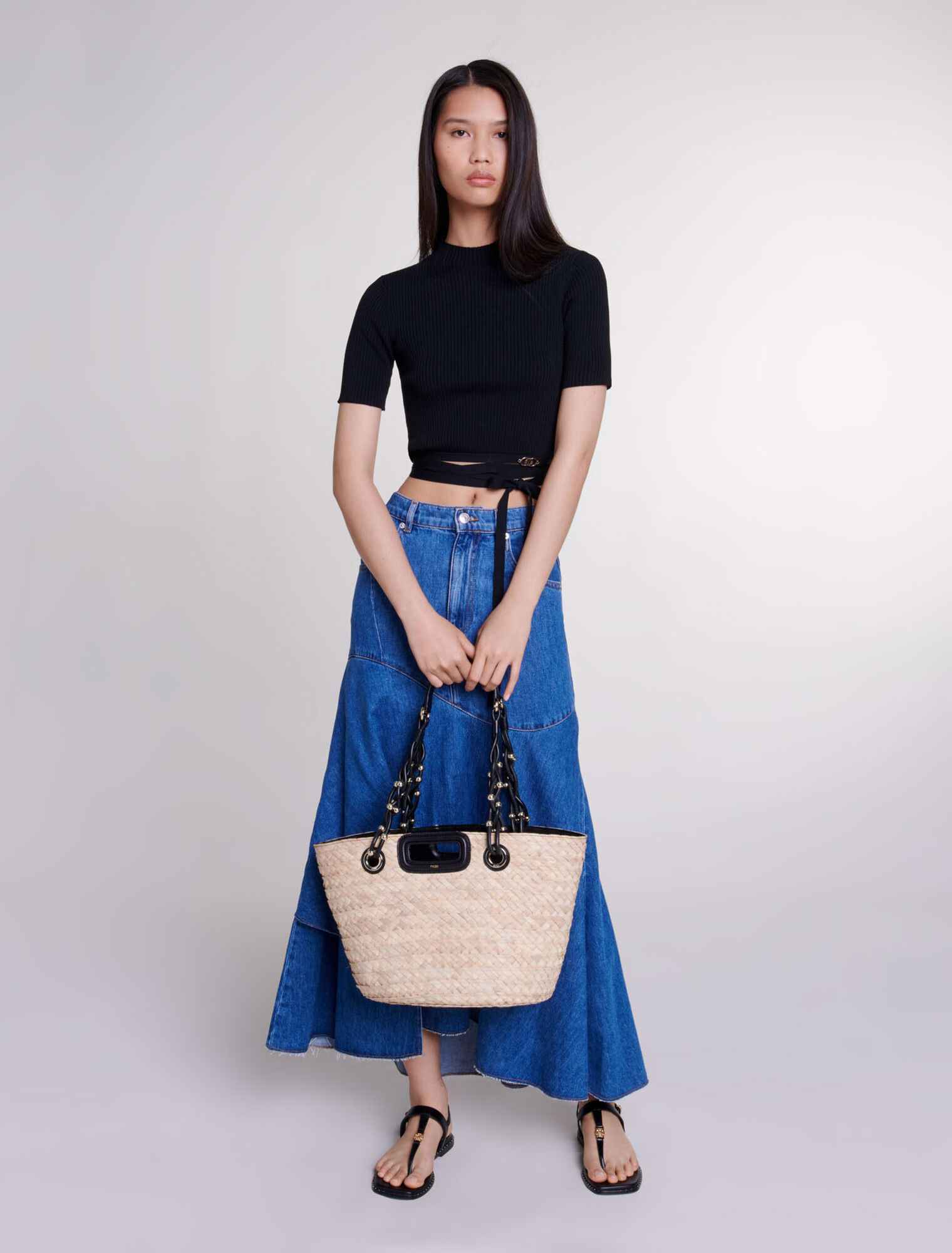 Überkreuztes Crop Top