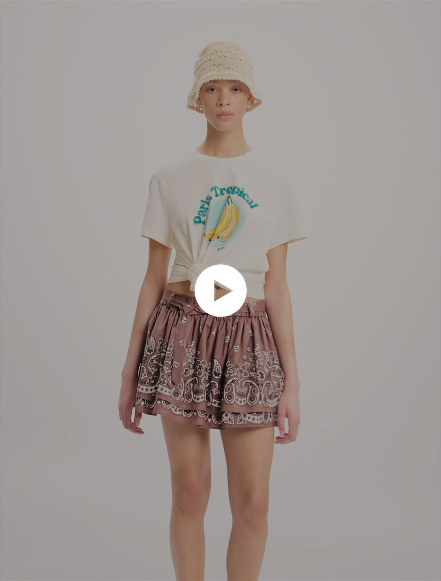 Gemustertes T-Shirt