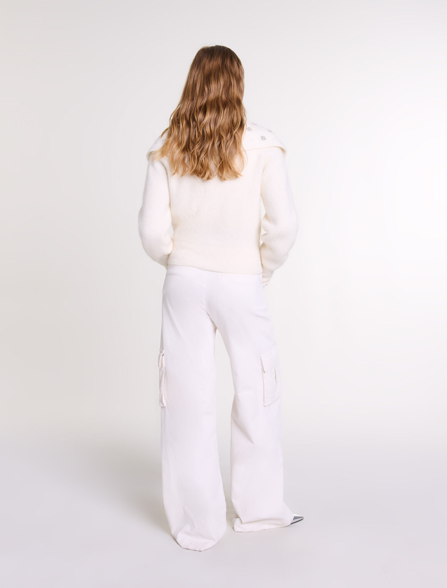 Cardigan mit Schmuckkragen
