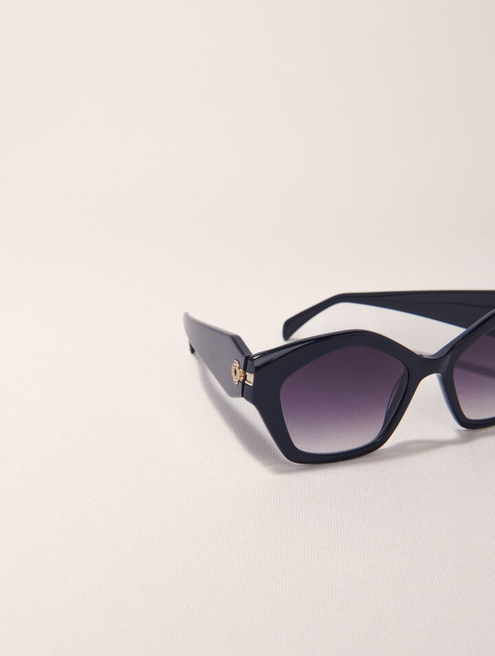 Cat-Eye-Sonnenbrille aus Acetat