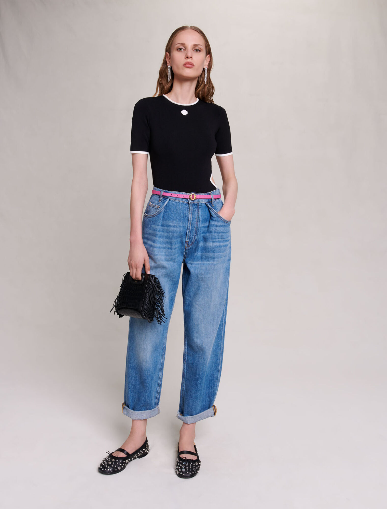 Gerade, weit geschnittene Jeans