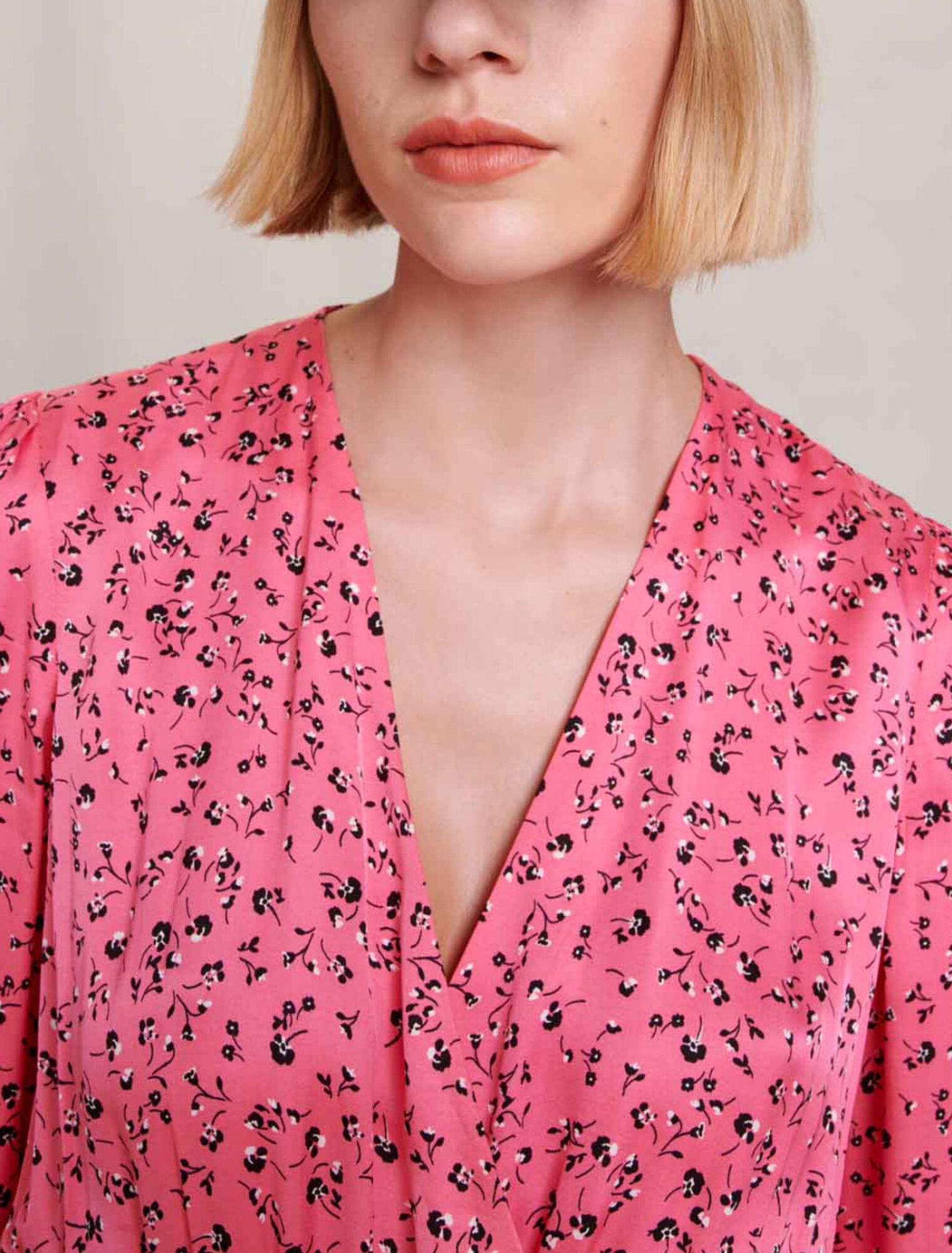 Midikleid mit Blumendruck