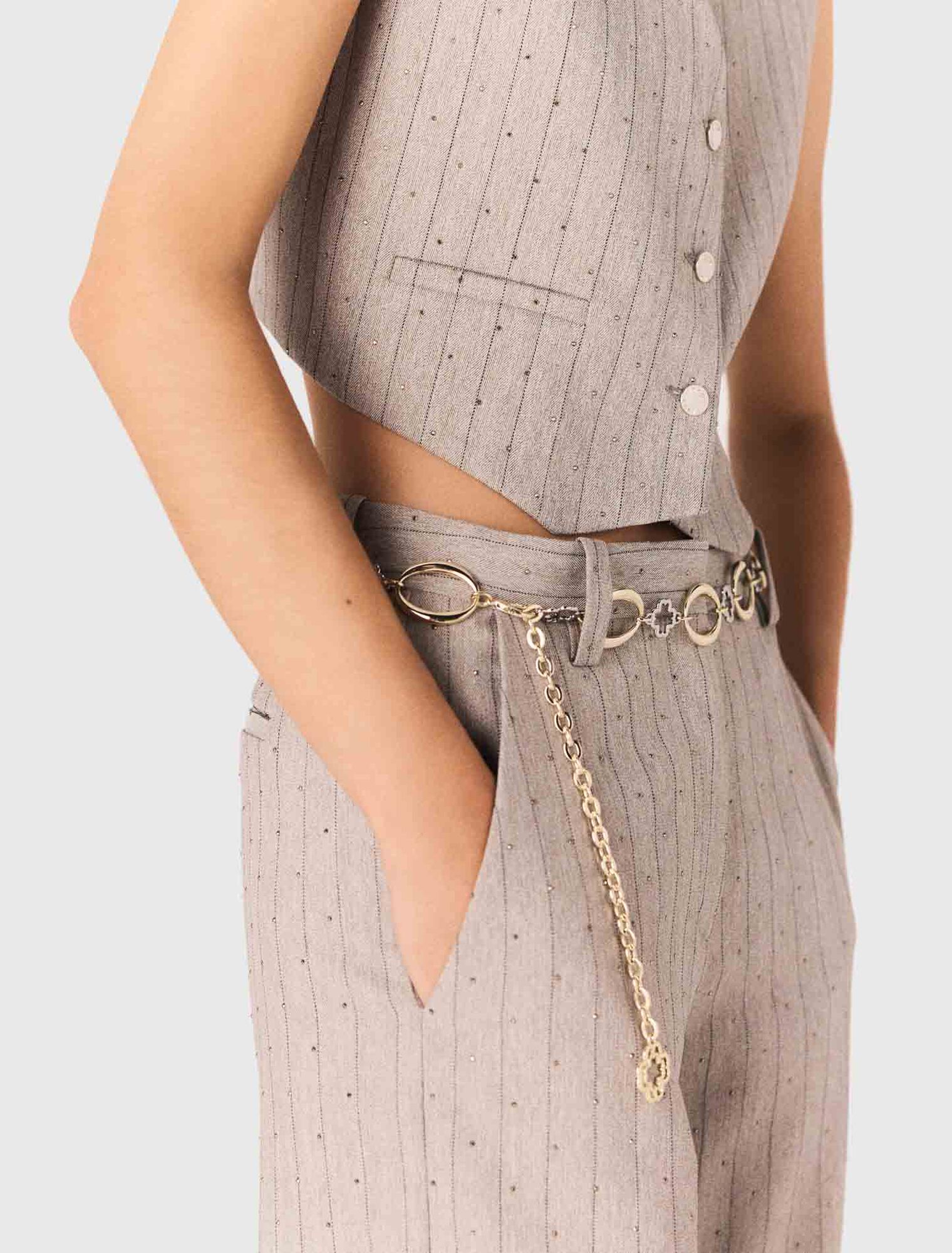 Anzughose mit Strass