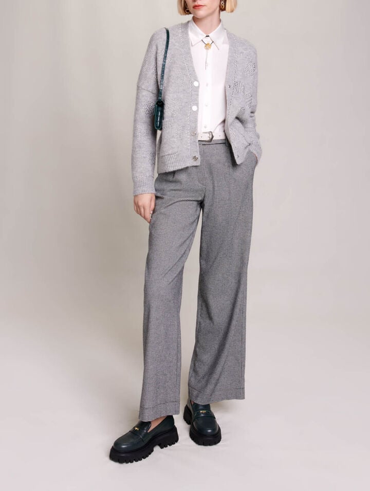 Cardigan mit Clover-Nieten