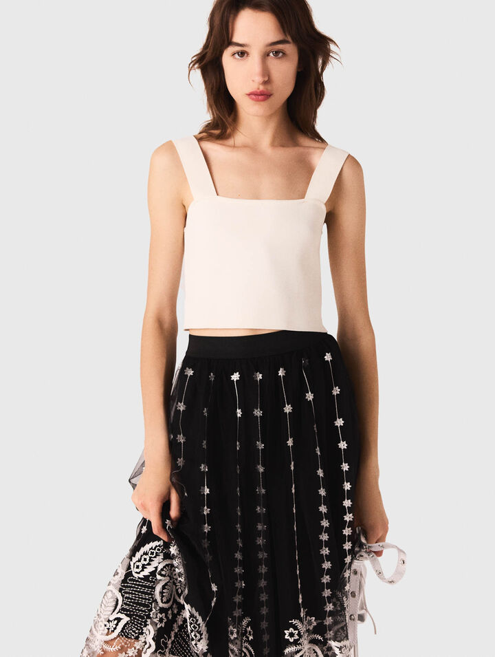 Crop Top aus Strick