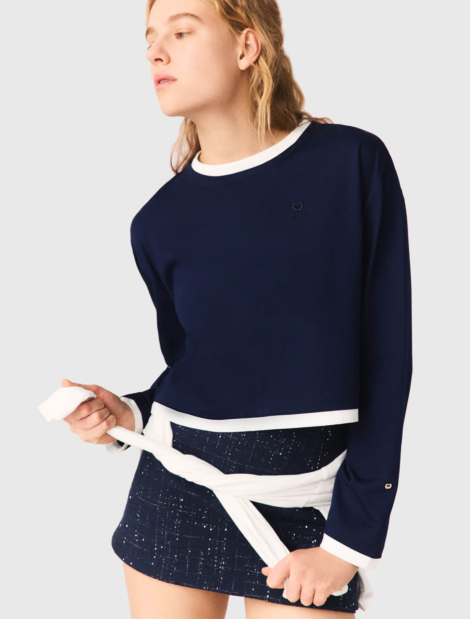 T-Shirt im Lagen-Look