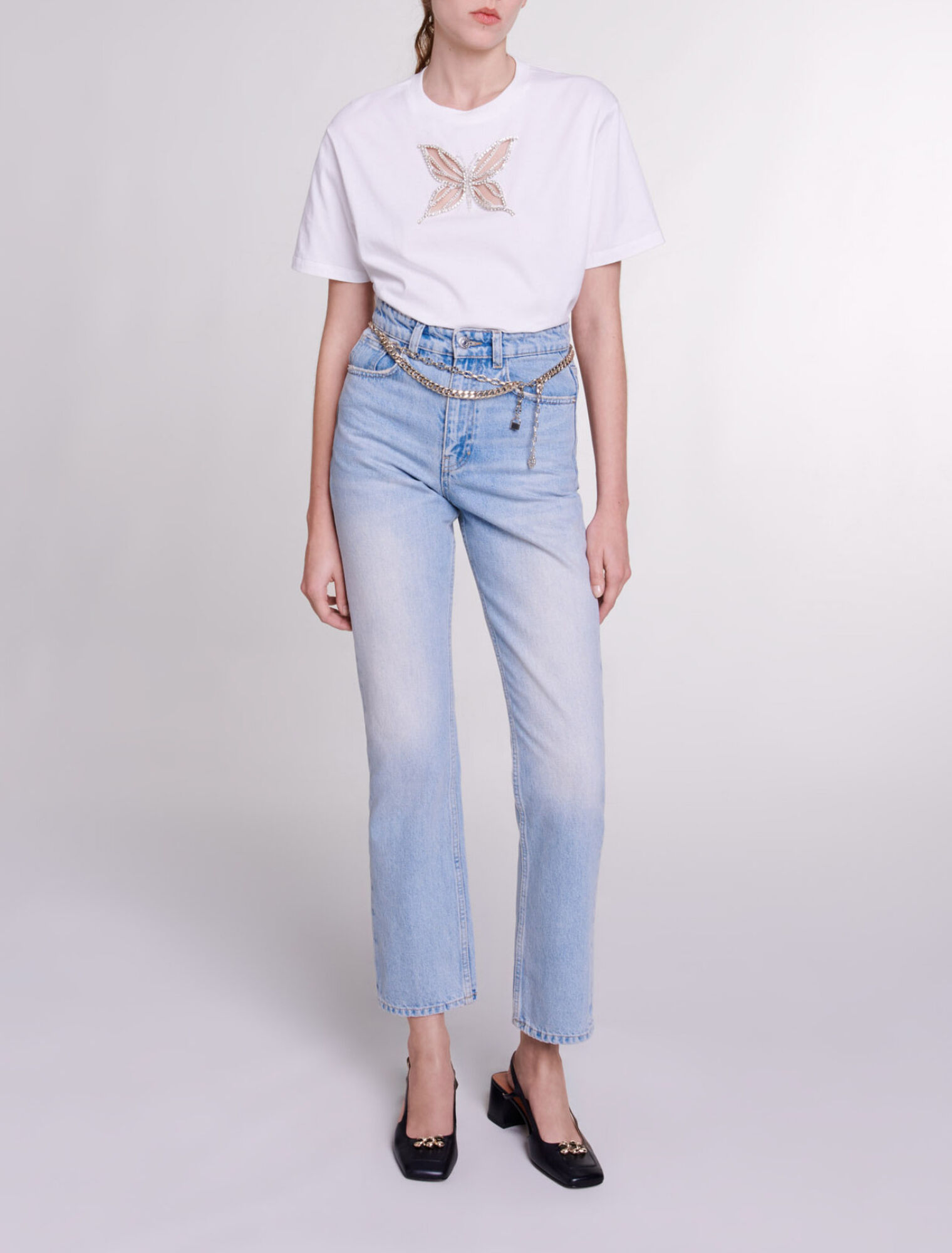 T-Shirt mit Strass