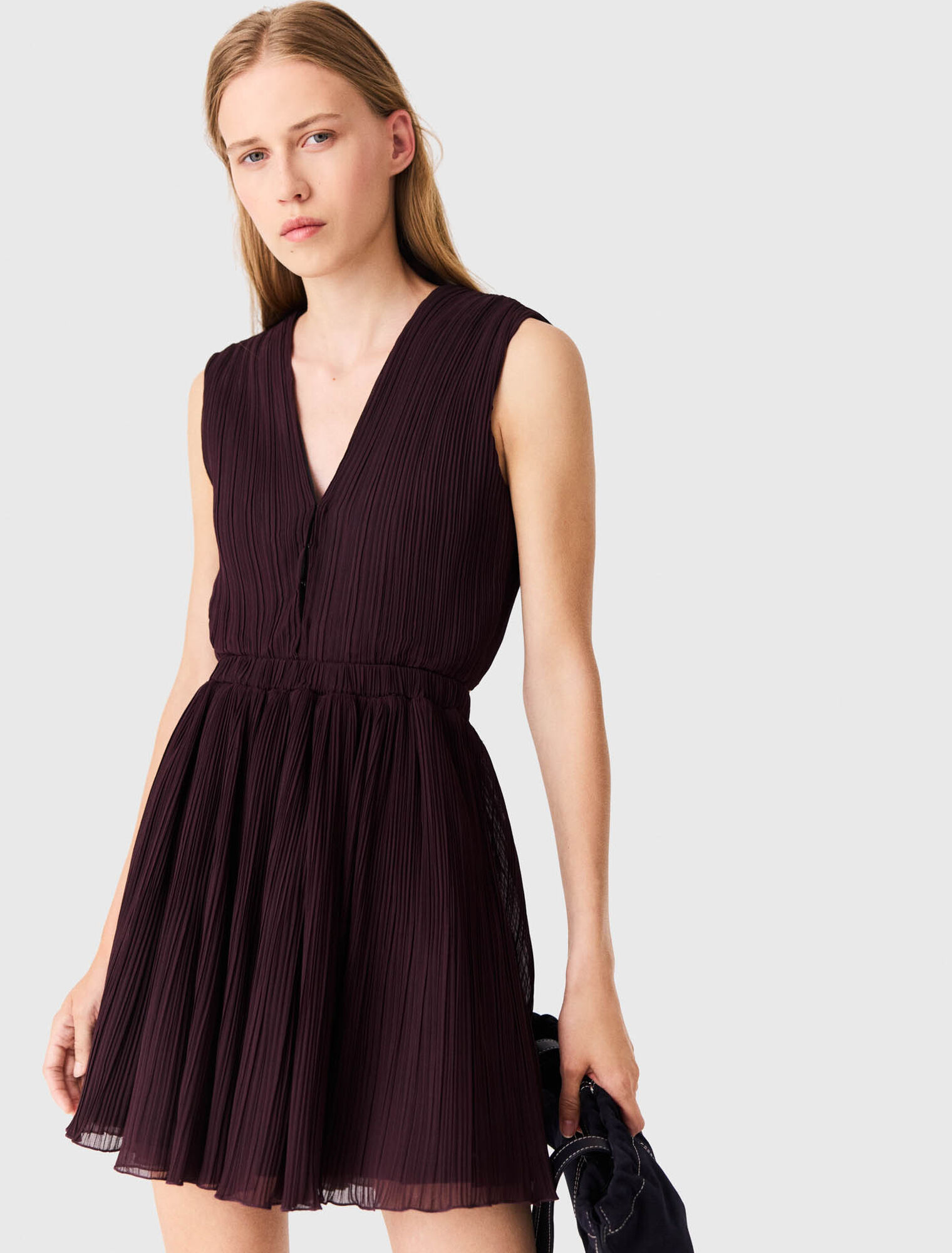 Kurzes plissiertes Skaterkleid