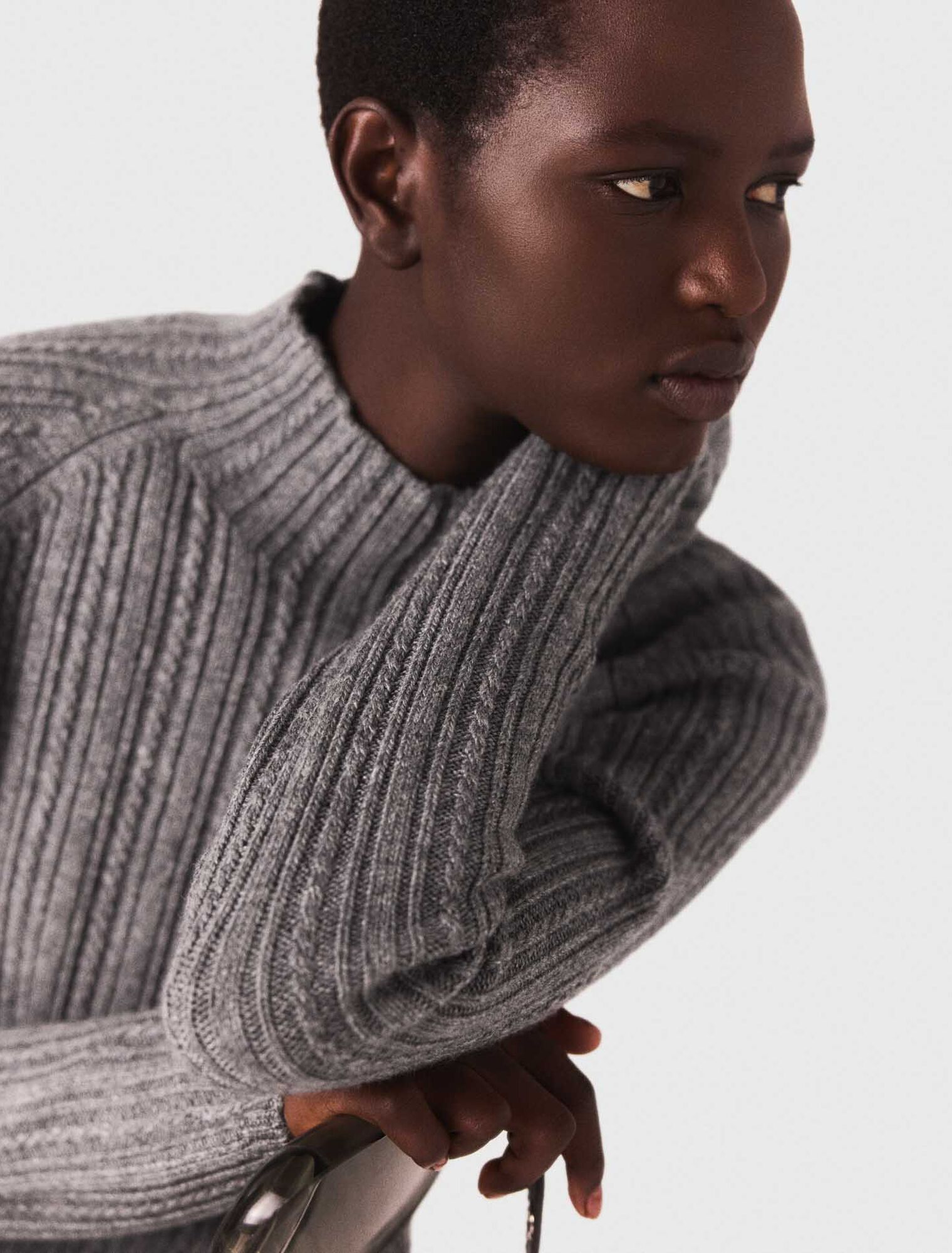 Strickkleid mit abnehmbarem Pulli