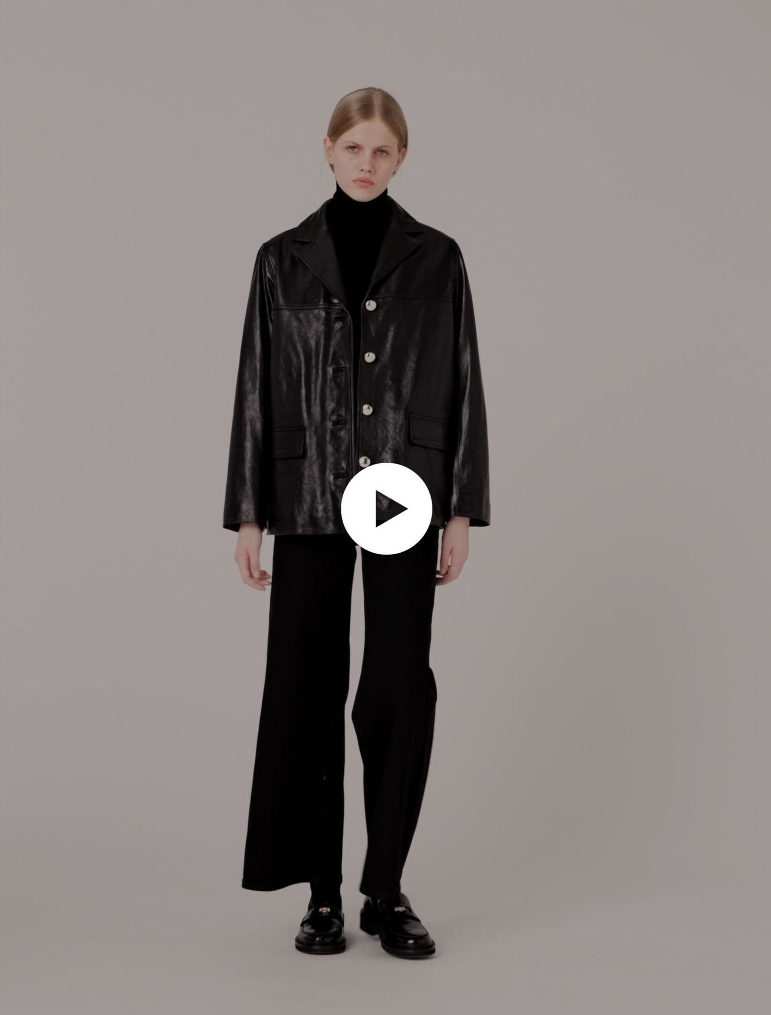 Gesteppte Lederjacke