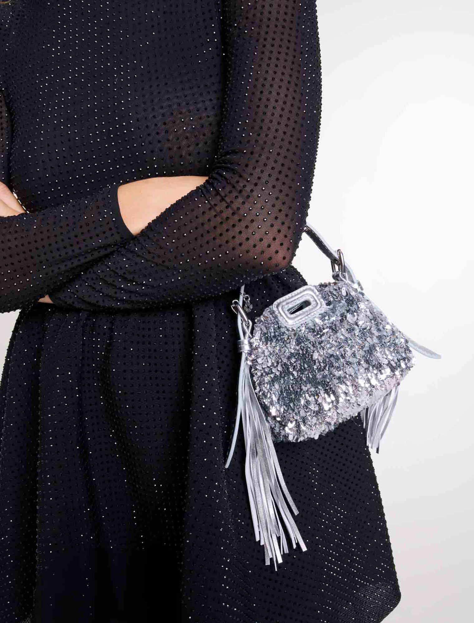 Mini M-Tasche Nano mit Pailletten