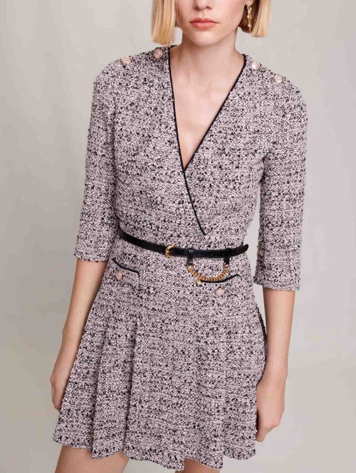 Kurzes Tweedkleid