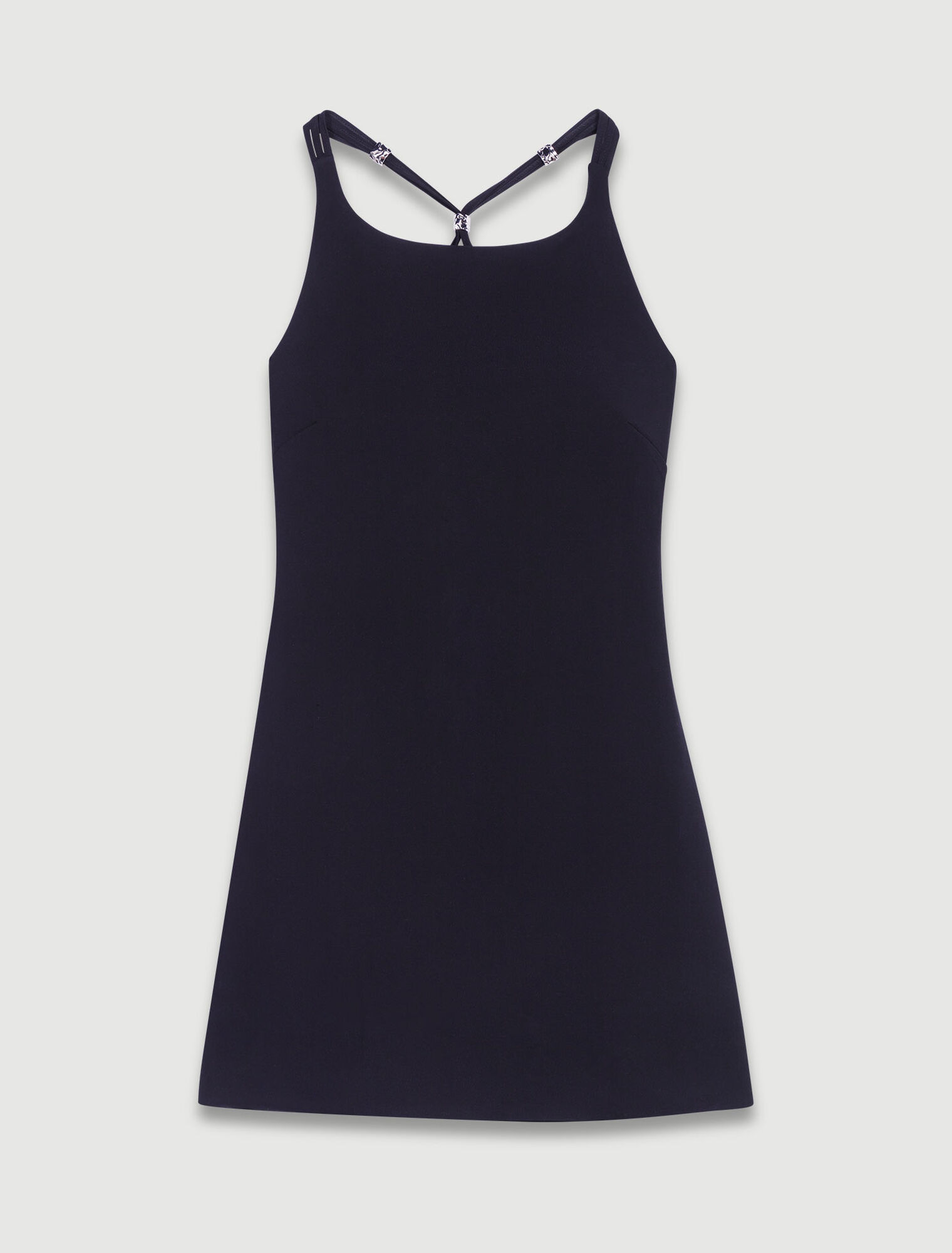 Kurzes Kleid mit Bindebändern