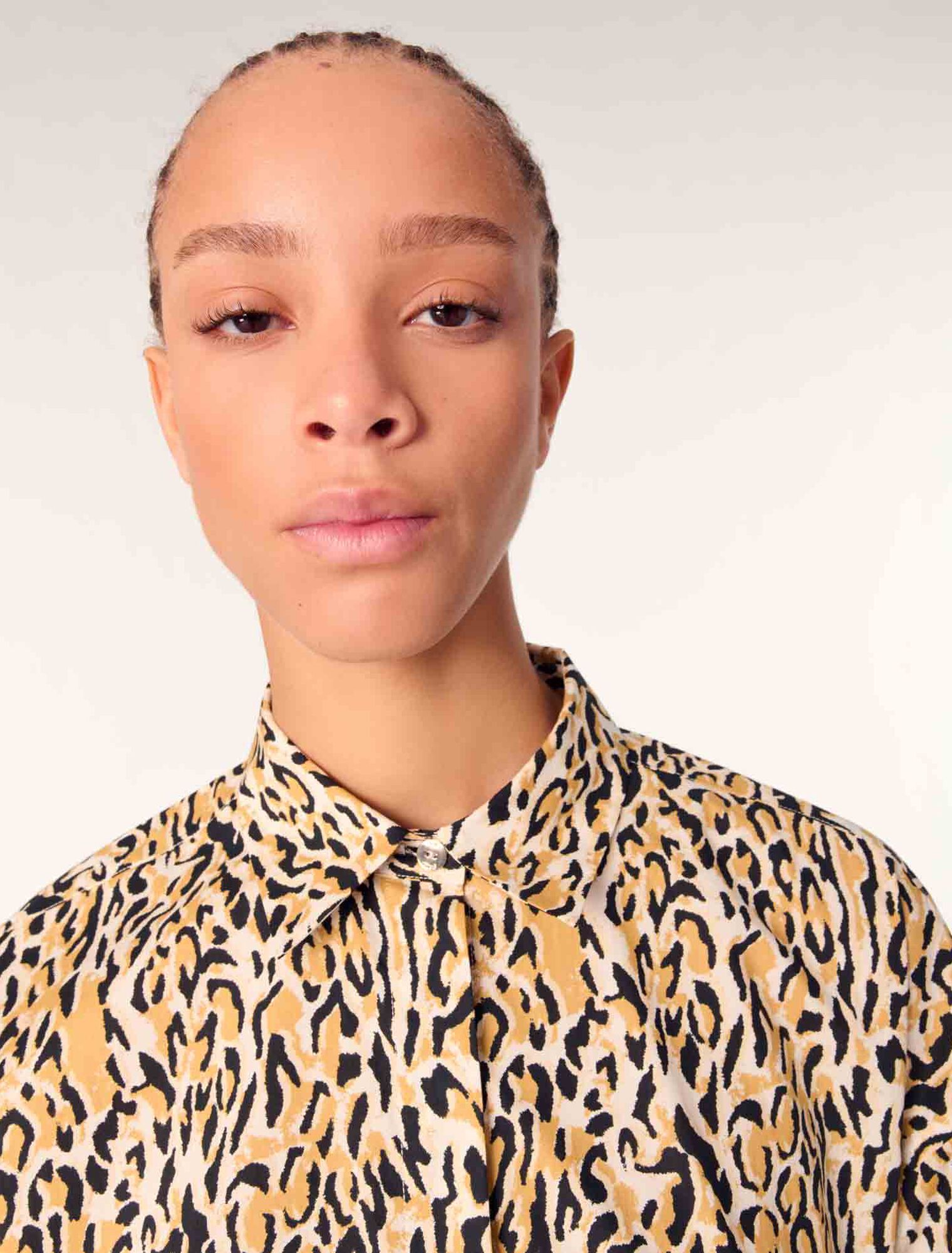 Hemd mit Leoparden-Print