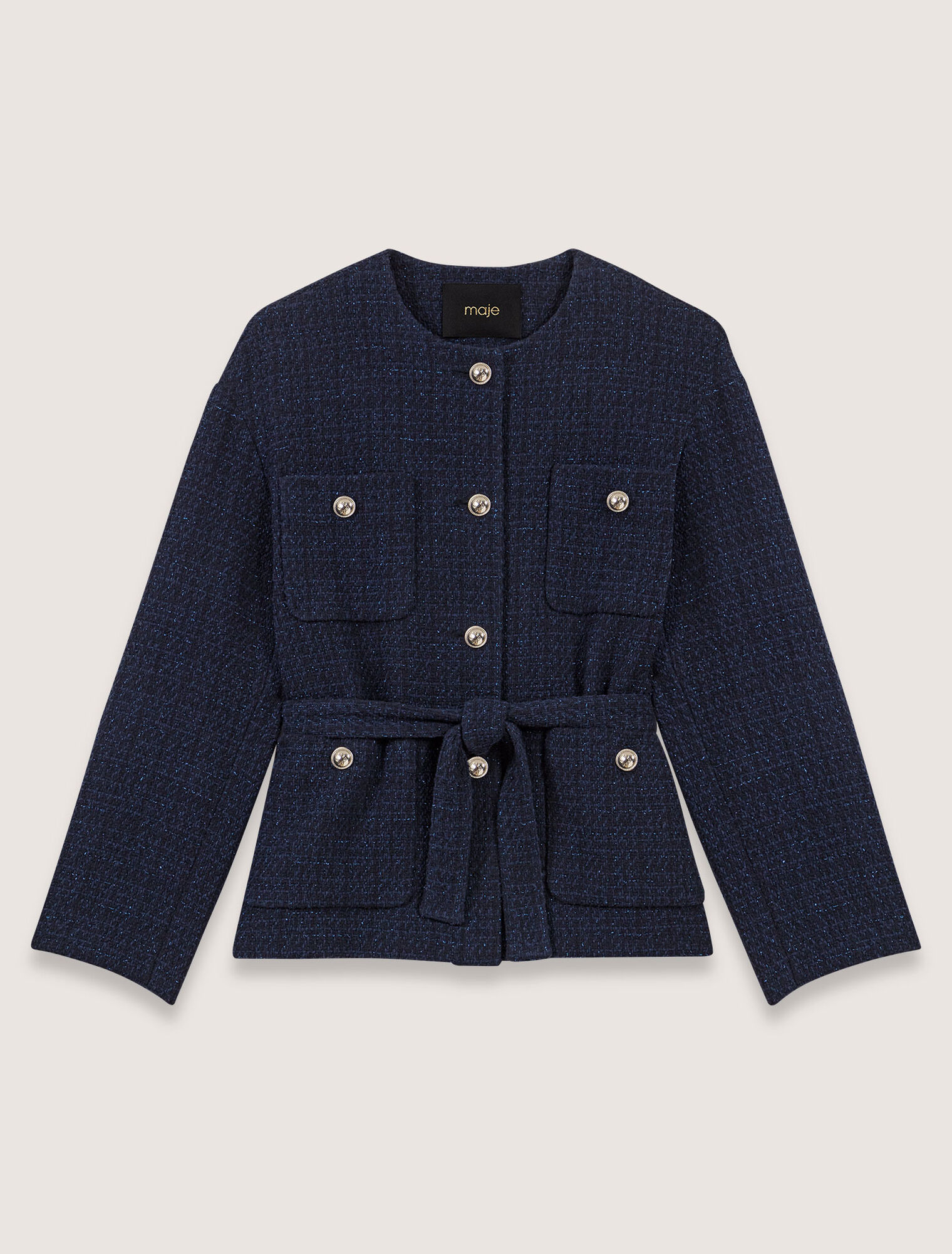 Jacke 4 Taschen aus Tweed
