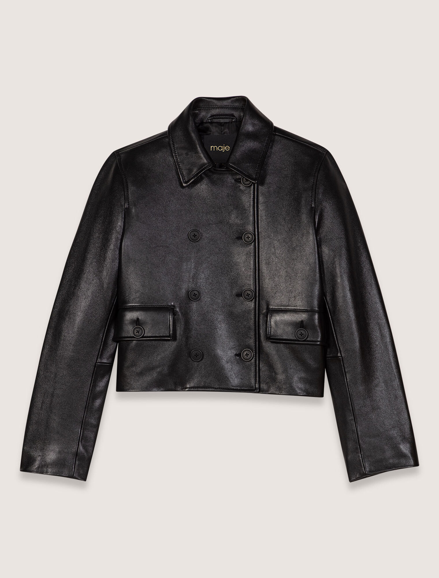 Kurze Lederjacke