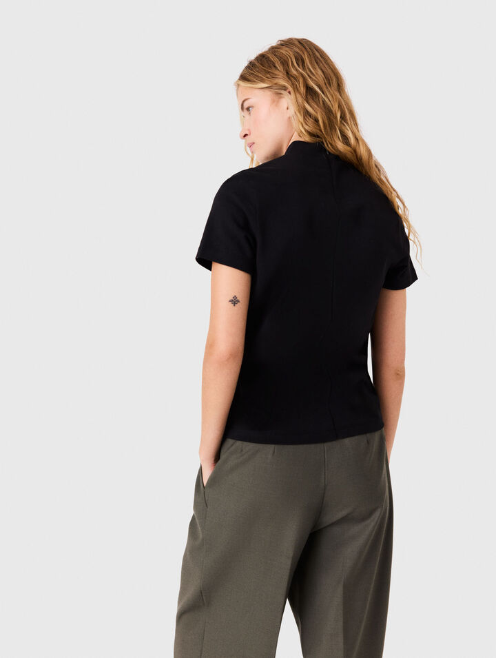 T-Shirt mit Nackenrei&szlig;verschluss