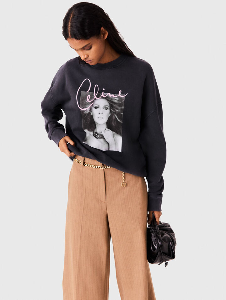 Sweatshirt Maje x C&eacute;line Dion