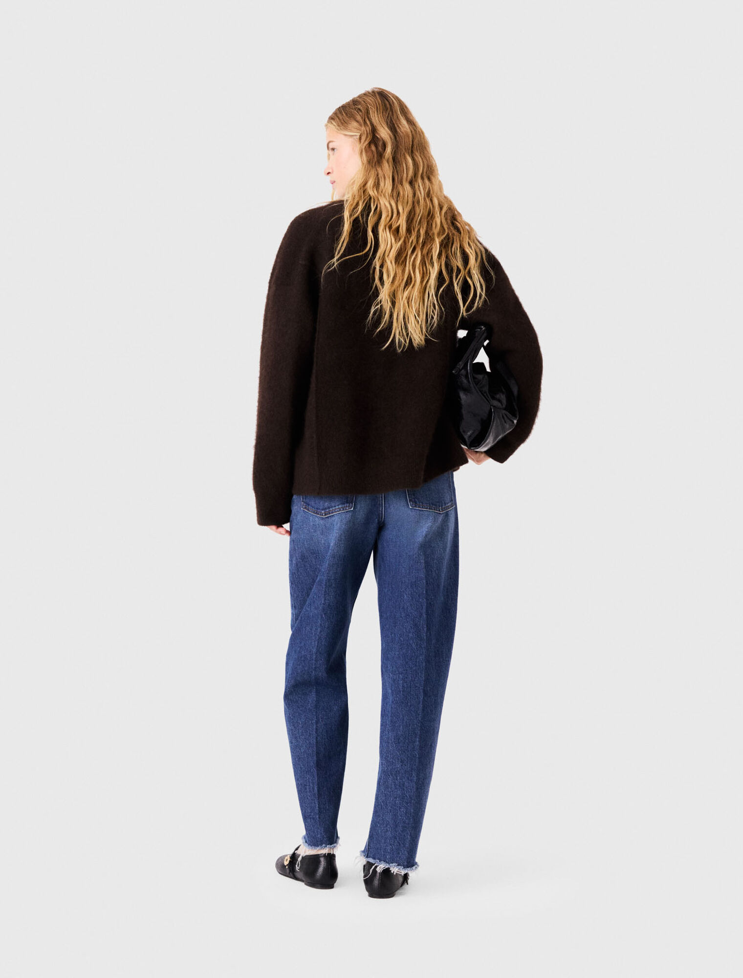 Langer Cardigan aus Yak