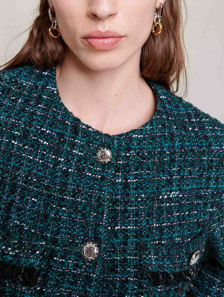Kurze Tweed-Jacke