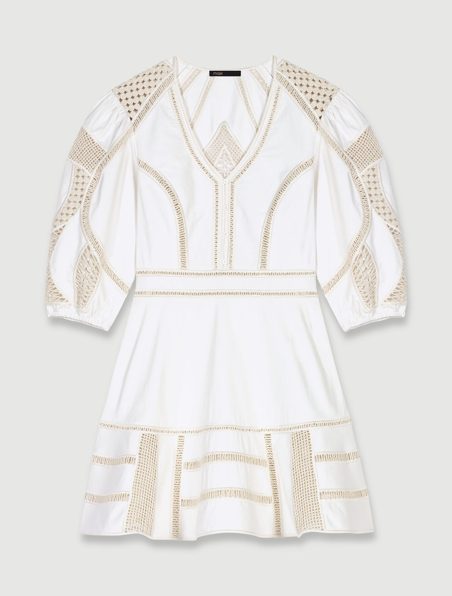 Kurzes voluminöses Kleid