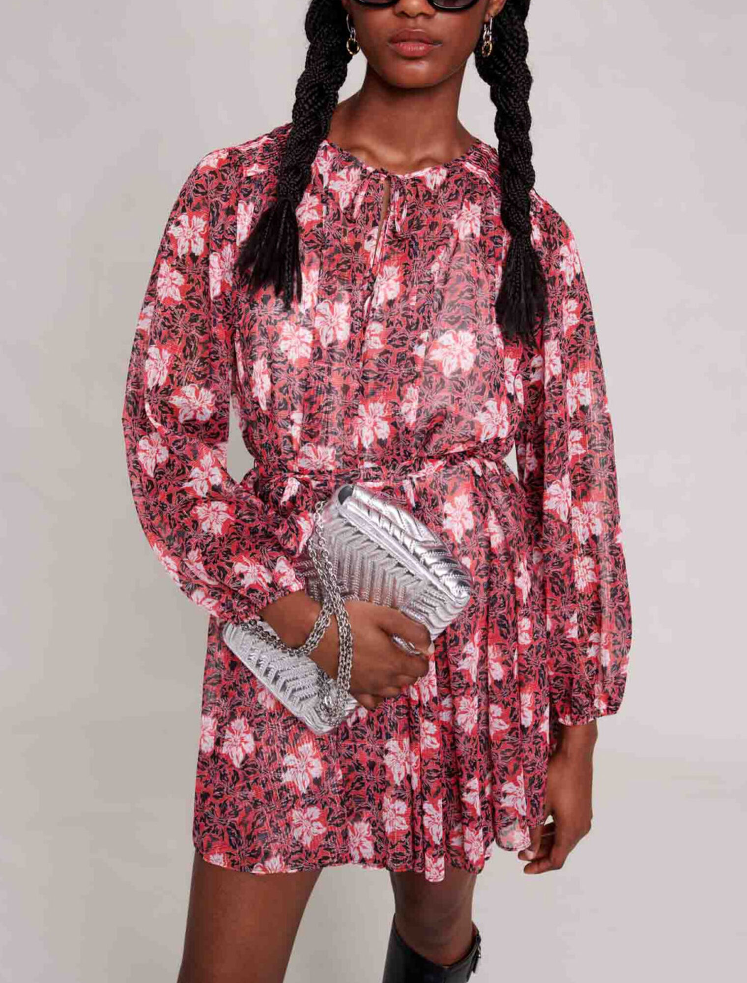 Kurzes Blumenkleid