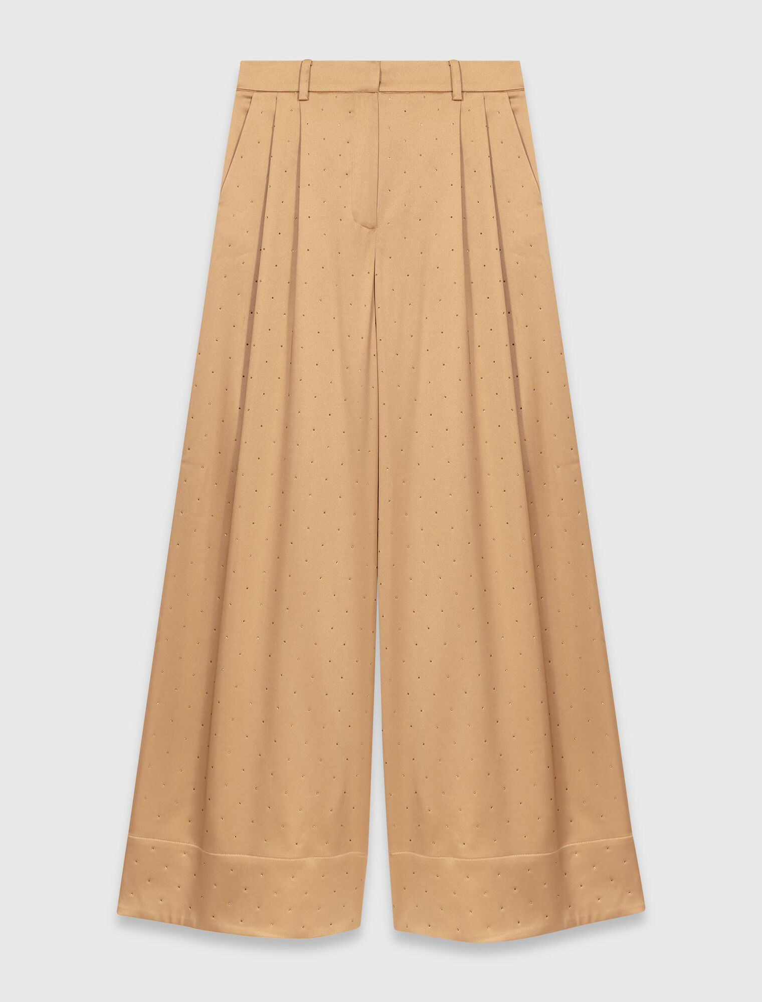 Satinhose mit Strass