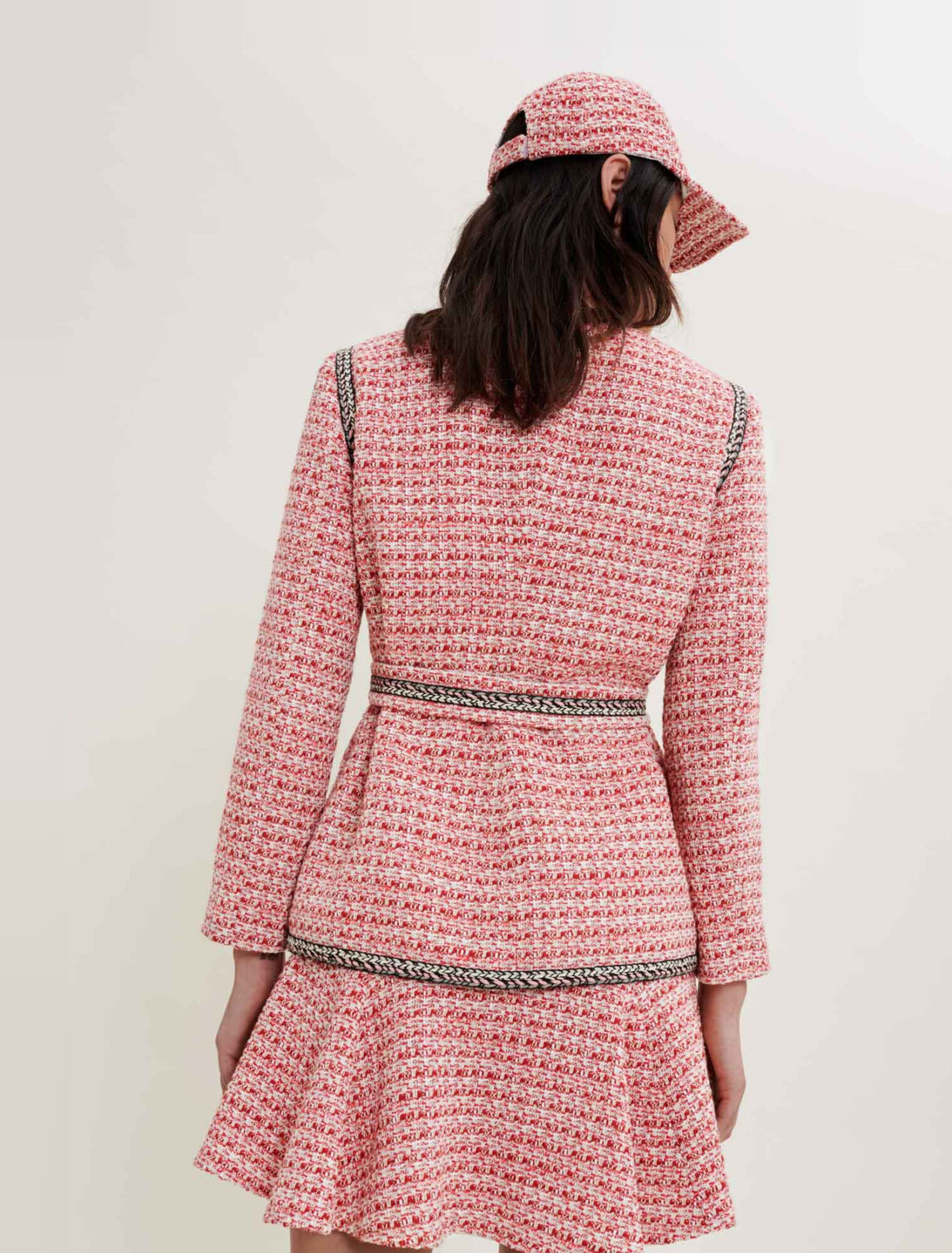 Tweedjacke mit Ethno-Borten