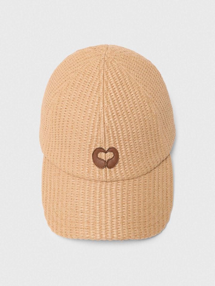 Cap in Naturmaterial-Optik