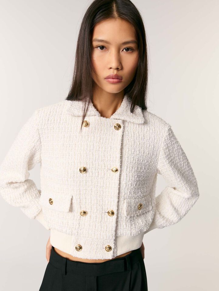 Kurzer Blouson aus Tweed