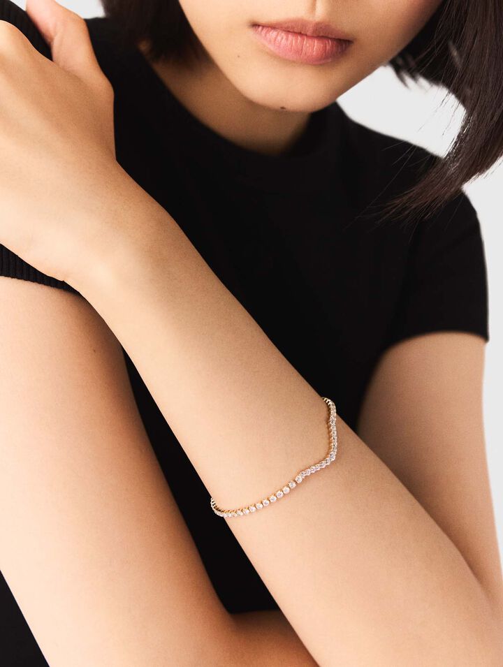 Strass-Armband in Wasserfall-Optik