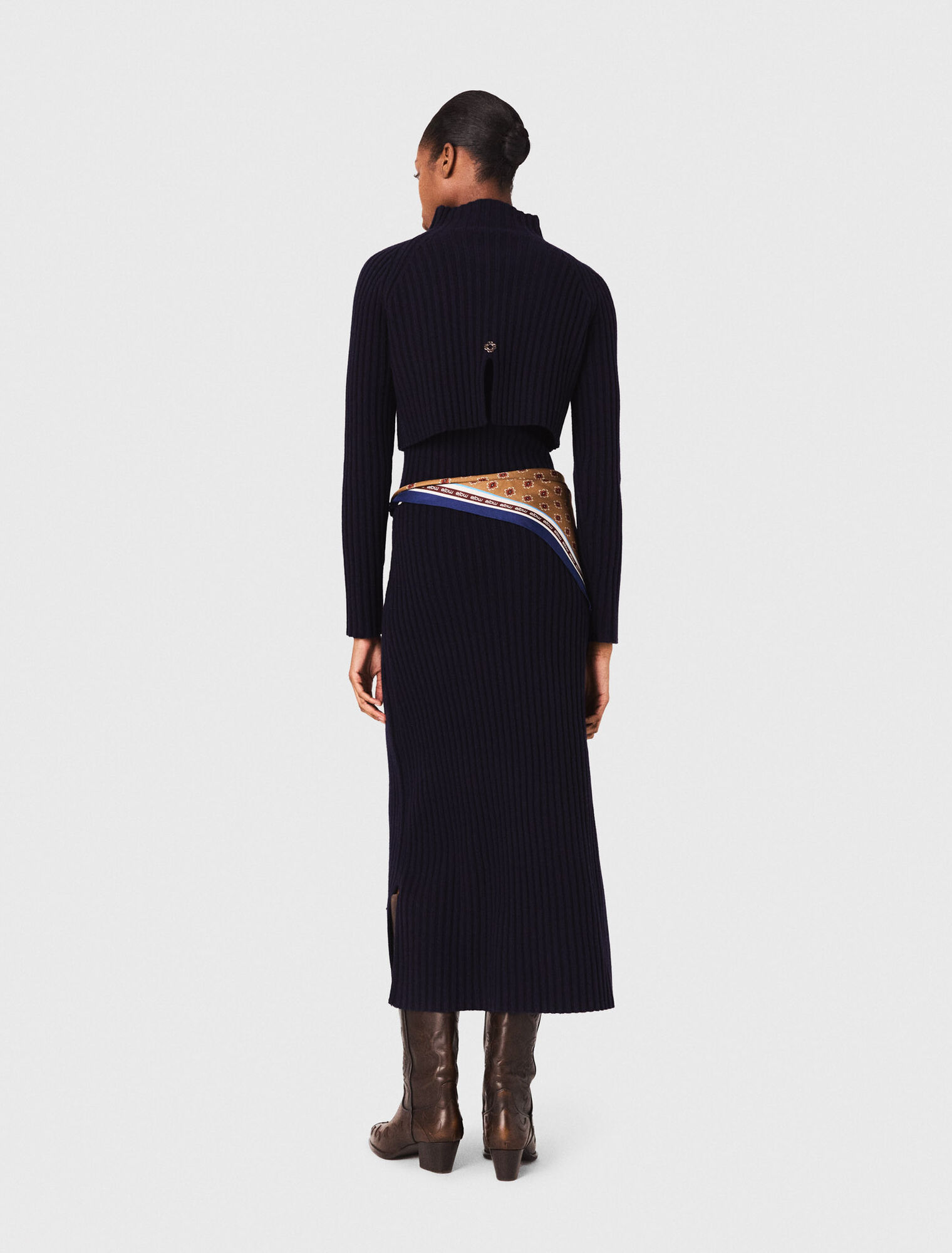 Strickkleid mit abnehmbarem Pulli