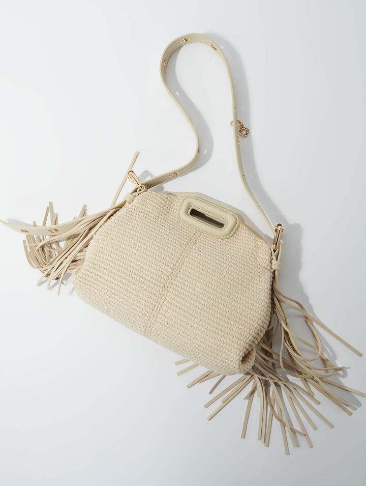 Mini M-Tasche mit Basteffekt