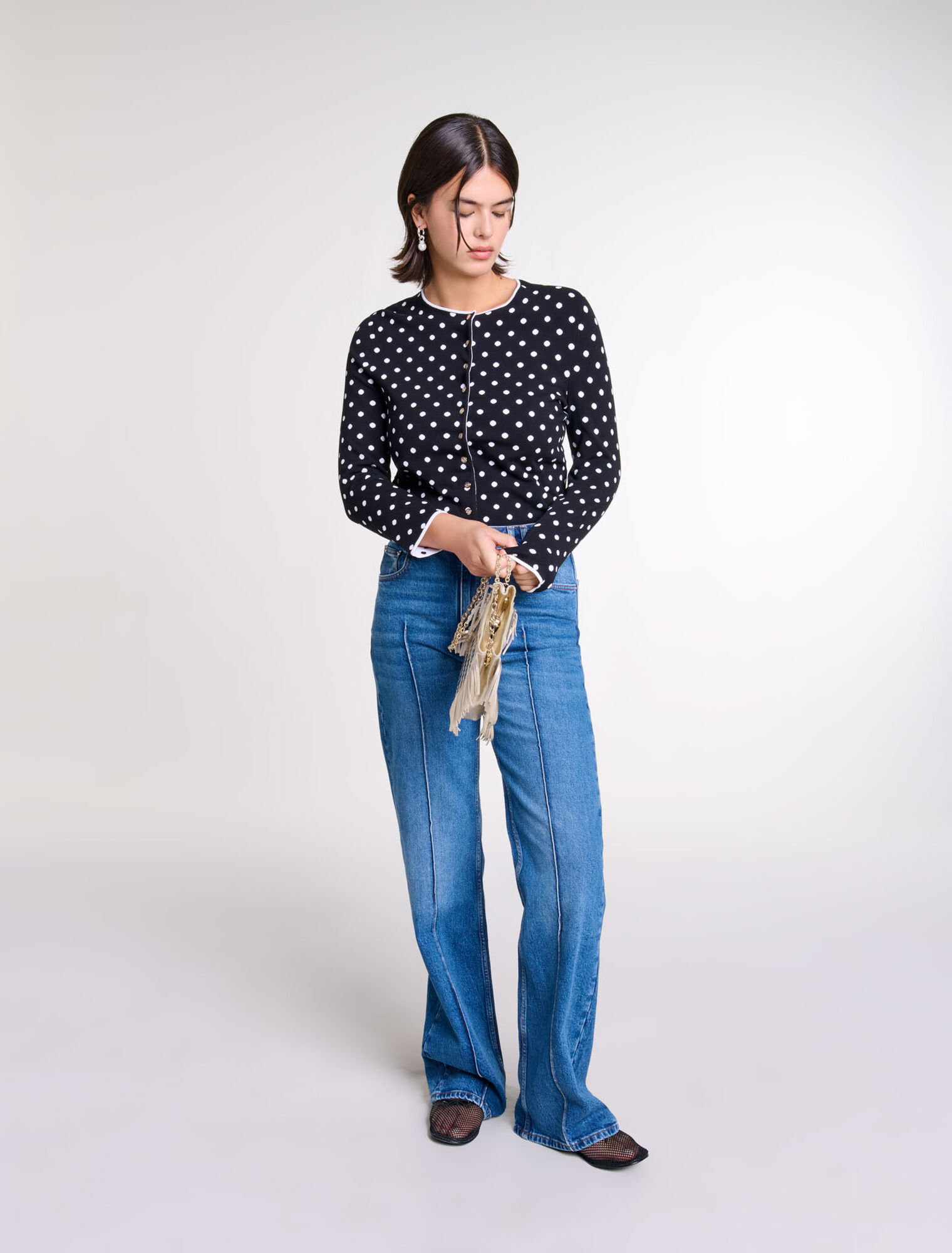 Cardigan aus Jacquard-Strick