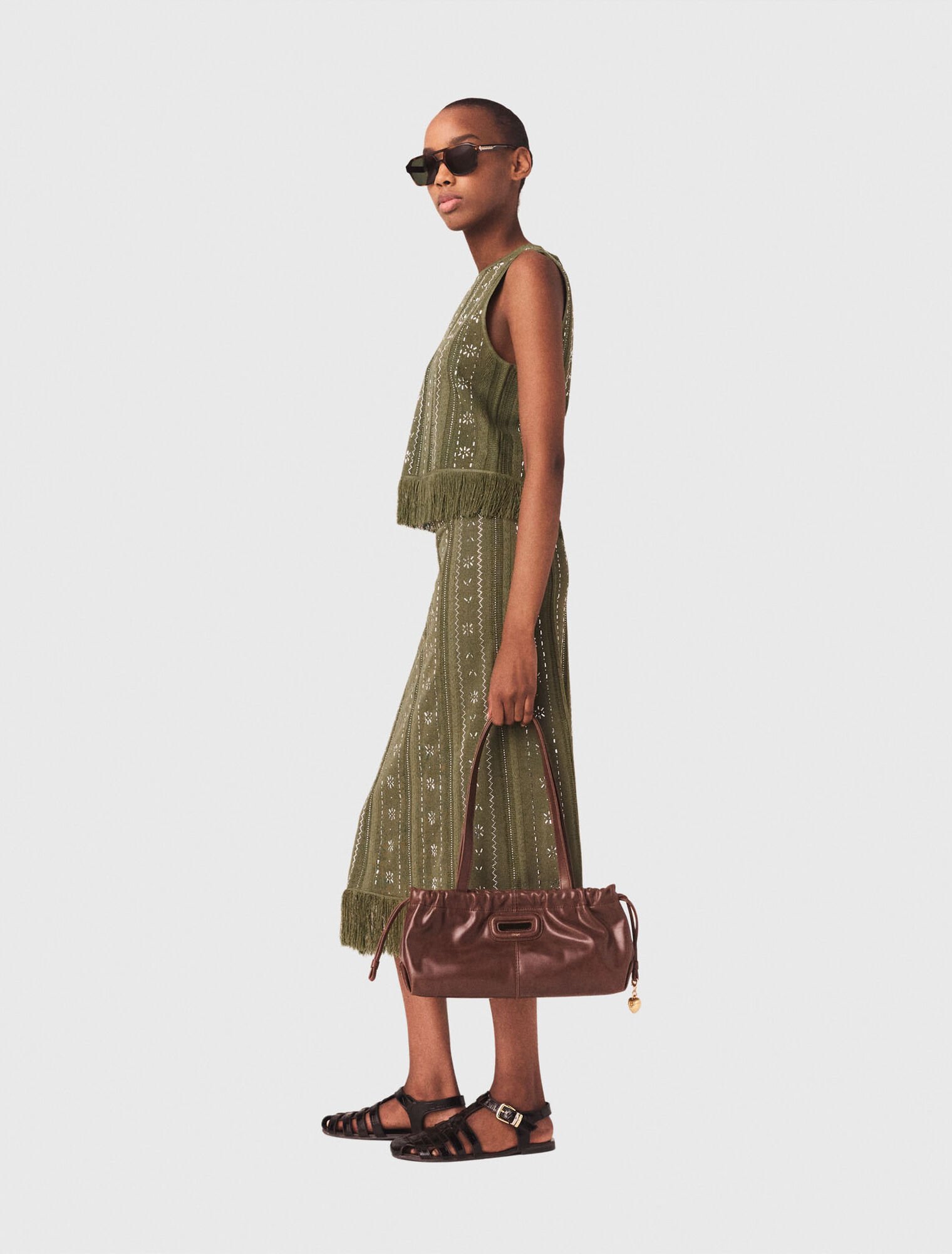 Strickrock mit Strassblumen