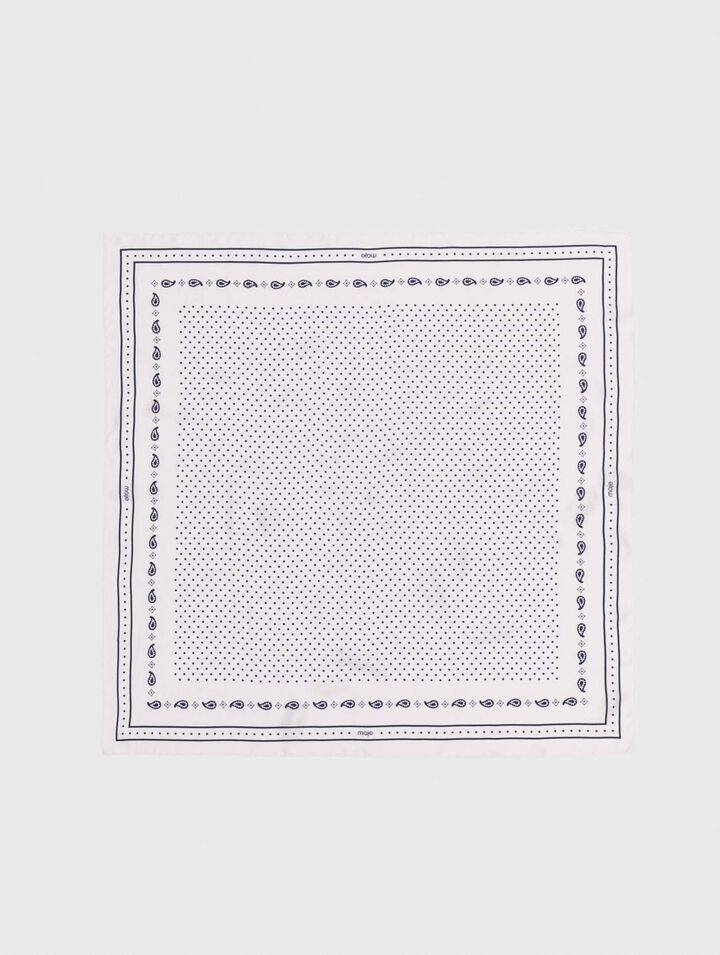 Bedrucktes Seidentuch 90x90