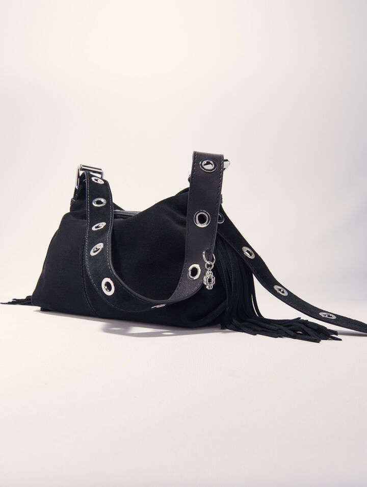 Tasche Miss M, Velours und Nieten